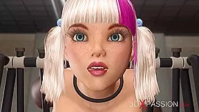 Sexy cuffed blonde with big tits gets fucked by a black big cock