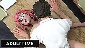 ADULT TIME – Hentai Sex University Prodigy Dominates Principal’s Pussy For His Midterm Exam