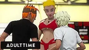 ADULT TIME – Big Titty Hentai Gym Teacher Shows The Class How To Give Head