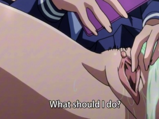 Public park anime slut drops panties for wet pussy play